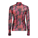 GEISHA Shirt gemustert black red fuchsia