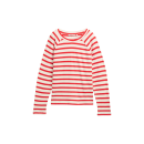 TOM TAILOR DENIM Pullover white red stripe