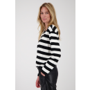 MONARI Sweatshirt schwarz Ringel