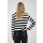 MONARI Sweatshirt schwarz Ringel