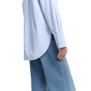 TOM TAILOR Bluse blue white small stripe