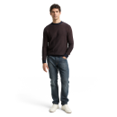 TAILOR MAN Pullover navy brown dot
