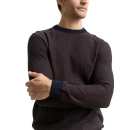 TAILOR MAN Pullover navy brown dot