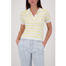 MONARI Pullover pastel yellow ringel