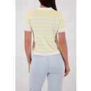 MONARI Pullover pastel yellow ringel