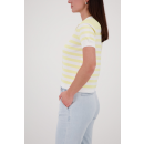 MONARI Pullover pastel yellow ringel