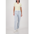 MONARI Pullover pastel yellow ringel