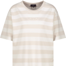 MONARI Sweatshirt champagne beige ringel