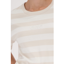 MONARI Sweatshirt champagne beige ringel