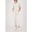 MONARI Sweatshirt champagne beige ringel