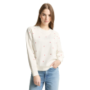 TOM TAILOR DENIM Sweat offwhite red heart