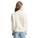 TOM TAILOR DENIM Sweat offwhite red heart