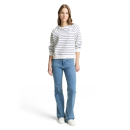 TOM TAILOR DENIM Sweat offwhite navy stripe