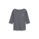 TOM TAILOR PLUS Shirt navy offwhite stripe