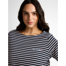 TOM TAILOR PLUS Shirt navy offwhite stripe