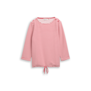 TOM TAILOR Woman Shirt pink offwhite stripe