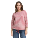 TOM TAILOR Woman Shirt pink offwhite stripe