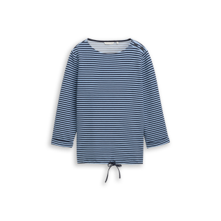 TOM TAILOR Woman Shirt blue navy stripe