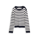 TOM TAILOR WOMAN Sweat white blue stripe