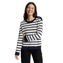 TOM TAILOR WOMAN Sweat white blue stripe