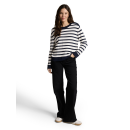 TOM TAILOR WOMAN Sweat white blue stripe