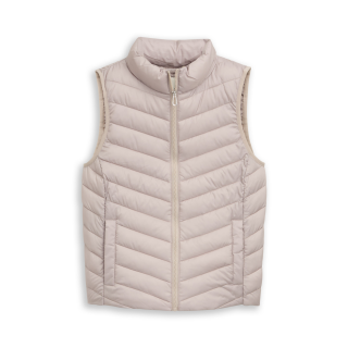 TOM TAILOR Weste soft taupe grey