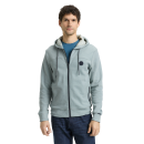 TOM TAILOR MAN Sweatjacke green petrol stripe
