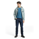 TOM TAILOR MAN Sweatjacke green petrol stripe