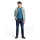 TOM TAILOR MAN Sweatjacke green petrol stripe