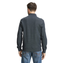 TOM TAILOR MAN Sweatjacke navy green stripe