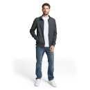 TOM TAILOR MAN Sweatjacke navy green stripe