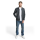 TOM TAILOR MAN Sweatjacke navy green stripe