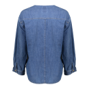 GEISHA Bluse mid blue denim
