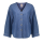 GEISHA Bluse mid blue denim