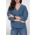 GEISHA Bluse mid blue denim
