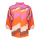 GEISHA Bluse ecru/brown/cassis