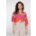 GEISHA Bluse ecru/brown/cassis