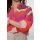 GEISHA Bluse ecru/brown/cassis