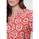 GEISHA Bluse ecru/orange/cassis
