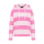 ELBSAND Sweat Eydis magenta sky rose stripe
