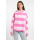 ELBSAND Sweat Eydis magenta sky rose stripe