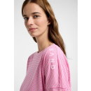 ELBSAND Shirt  Veera magenta sky cloud white stripe