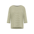 ELBSAND Shirt  Veera green leaf cloud white stripe