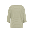 ELBSAND Shirt  Veera green leaf cloud white stripe