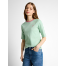 TOM TAILOR DENIM Shirt tonal matcha green stripe