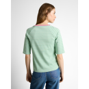 TOM TAILOR DENIM Shirt tonal matcha green stripe