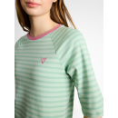 TOM TAILOR DENIM Shirt tonal matcha green stripe