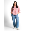 TOM TAILOR PLUS Bluse soft coral white stripe