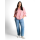 TOM TAILOR PLUS Bluse soft coral white stripe