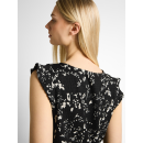 TOM TAILOR DENIM TOP black white flower